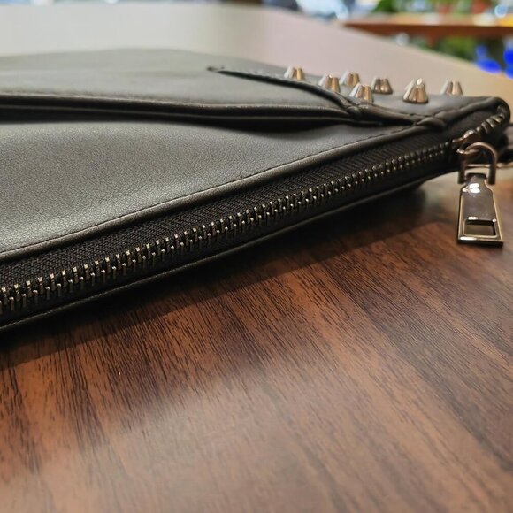 Fashion Women Clutches Rivet PU Leather Crossbody Bag Envelope Clutch Purse with - Picture 6 of 6